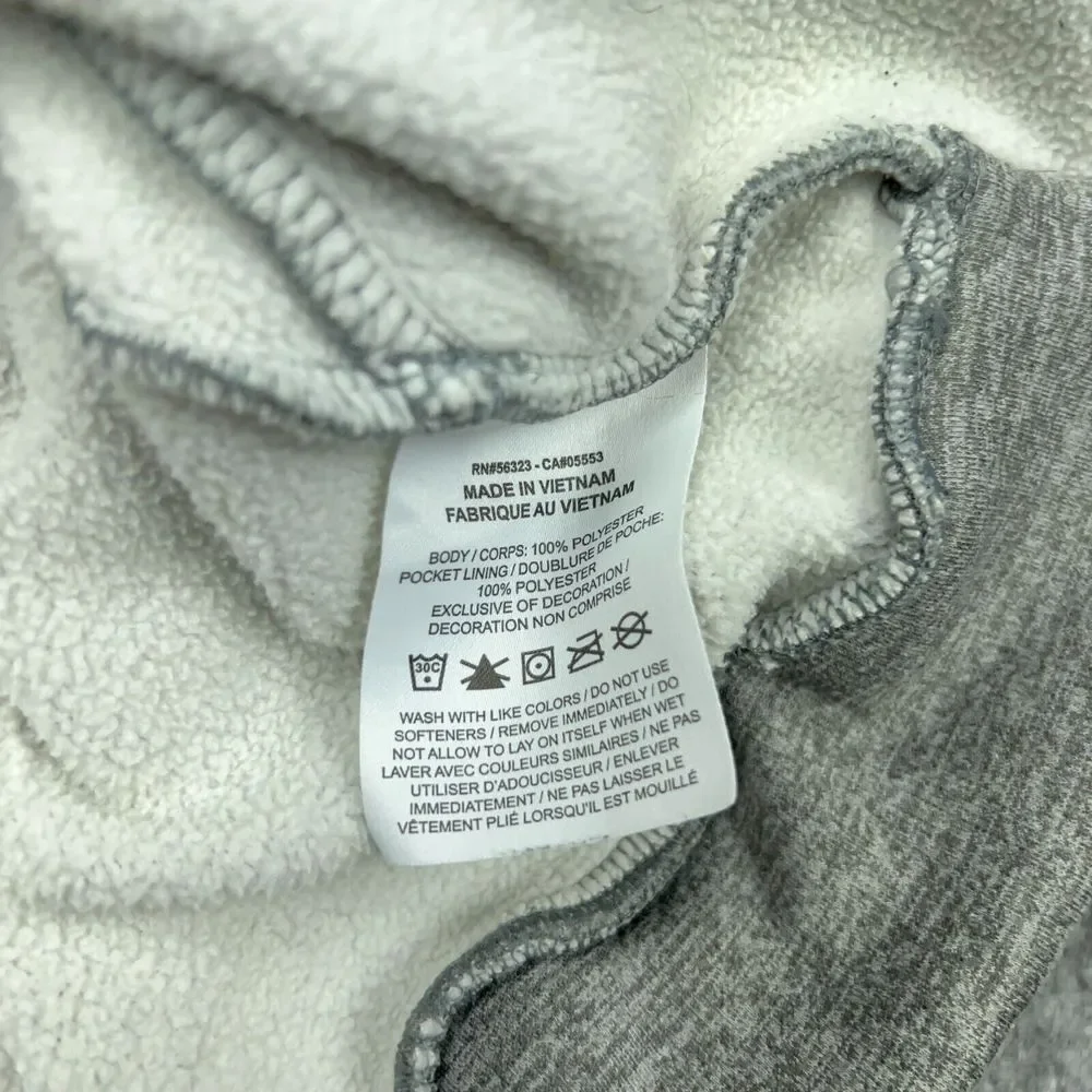 Nike Hoodie Men Medium Gray GFX 2 Therma Dri-Fit Pullover Fleece Hood Sweatshirt